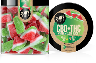 Just THC+CBD Watermelon  Gummies 1000 MG